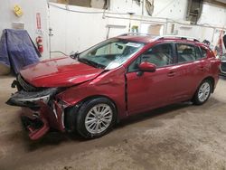 Salvage cars for sale at auction: 2018 Subaru Impreza Premium