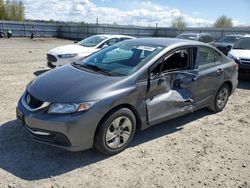 Salvage cars for sale from Copart Arlington, WA: 2013 Honda Civic LX