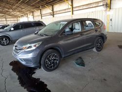 Flood-damaged cars for sale at auction: 2016 Honda CR-V SE