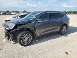 Salvage cars for sale at San Antonio, TX auction: 2022 Acura MDX Advance