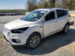 Vehiculos salvage en venta de Copart Concord, NC: 2017 Ford Escape Titanium