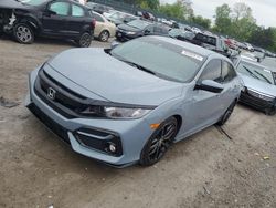 Salvage cars for sale at Madisonville, TN auction: 2021 Honda Civic Sport