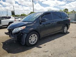 Toyota Vehiculos salvage en venta: 2017 Toyota Sienna XLE