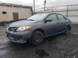 Salvage cars for sale at New Britain, CT auction: 2013 Toyota Corolla Base