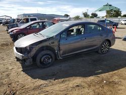 Honda Civic exl salvage cars for sale: 2015 Honda Civic EXL