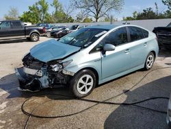 Salvage cars for sale from Copart Bridgeton, MO: 2015 Toyota Prius