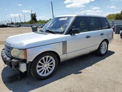 Salvage cars for sale from Copart Miami, FL: 2008 Land Rover Range Rover HSE