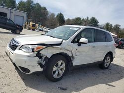 Vehiculos salvage en venta de Copart Mendon, MA: 2015 Subaru Forester 2.5I Premium