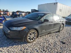 Salvage cars for sale from Copart New Braunfels, TX: 2017 Ford Fusion SE Hybrid
