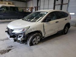 Salvage cars for sale at Kansas City, KS auction: 2015 Honda CR-V LX