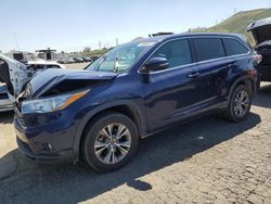 Salvage cars for sale at Colton, CA auction: 2016 Toyota Highlander LE