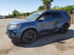 Salvage cars for sale from Copart San Martin, CA: 2018 Ford Explorer XLT