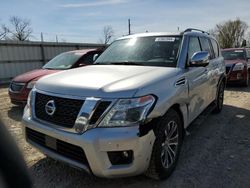 Salvage cars for sale at Lansing, MI auction: 2020 Nissan Armada SV