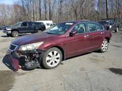Salvage cars for sale from Copart Assonet, MA: 2008 Honda Accord EXL
