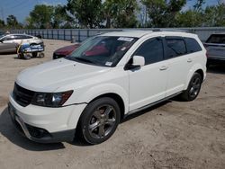 Salvage cars for sale from Copart Riverview, FL: 2016 Dodge Journey Crossroad
