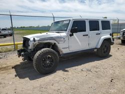 Salvage cars for sale at Houston, TX auction: 2017 Jeep Wrangler Unlimited Sahara