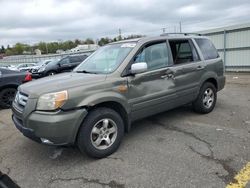 Honda Pilot EXL salvage cars for sale: 2007 Honda Pilot EXL