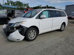 Salvage cars for sale at Spartanburg, SC auction: 2011 Toyota Sienna XLE
