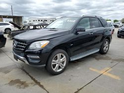 Salvage cars for sale at Grand Prairie, TX auction: 2012 Mercedes-Benz ML 350 Bluetec
