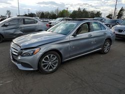 Mercedes-Benz salvage cars for sale: 2015 Mercedes-Benz C 300 4matic