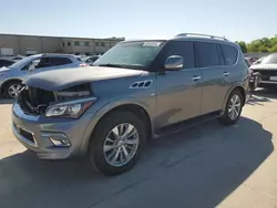 Salvage cars for sale at Wilmer, TX auction: 2015 Infiniti QX80