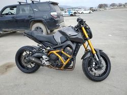 Salvage Motorcycles for sale at auction: 2015 Yamaha FZ09