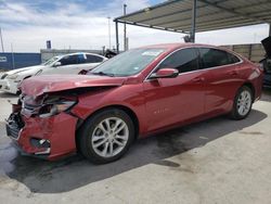 Salvage cars for sale at Anthony, TX auction: 2018 Chevrolet Malibu LT