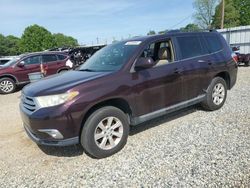 Toyota salvage cars for sale: 2013 Toyota Highlander Base