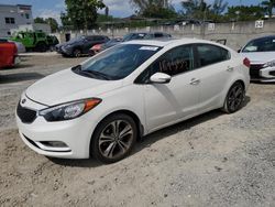 Salvage cars for sale from Copart Opa Locka, FL: 2016 KIA Forte EX