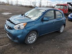 Salvage cars for sale from Copart Montreal Est, QC: 2018 Nissan Micra