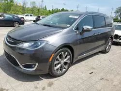 Salvage cars for sale at Bridgeton, MO auction: 2017 Chrysler Pacifica Limited