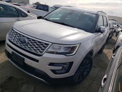 Salvage Cars with No Bids Yet For Sale at auction: 2017 Ford Explorer Platinum