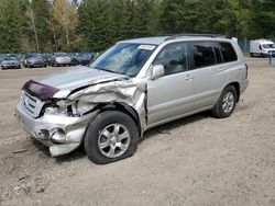 Salvage cars for sale at Graham, WA auction: 2004 Toyota Highlander