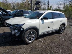 Salvage cars for sale at Marlboro, NY auction: 2023 Infiniti QX60 Luxe
