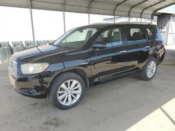 Salvage cars for sale from Copart Fresno, CA: 2010 Toyota Highlander Hybrid