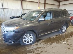 Salvage cars for sale from Copart Pennsburg, PA: 2012 Toyota Highlander Base