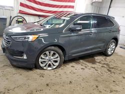 Salvage cars for sale at Lyman, ME auction: 2021 Ford Edge Titanium