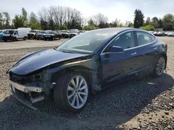 Salvage cars for sale at Portland, OR auction: 2018 Tesla Model 3