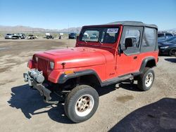 Jeep Wrangler salvage cars for sale: 1989 Jeep Wrangler / YJ