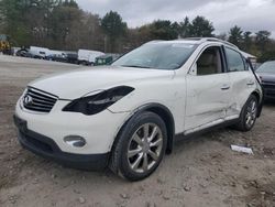 Salvage cars for sale at Mendon, MA auction: 2010 Infiniti EX35 Base