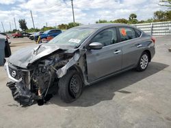 Salvage cars for sale from Copart Miami, FL: 2019 Nissan Sentra S