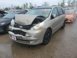 Salvage cars for sale from Copart Bridgeton, MO: 2005 Toyota Sienna XLE