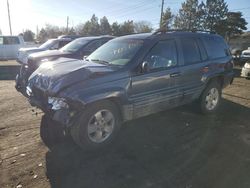 Salvage cars for sale from Copart Denver, CO: 2001 Jeep Grand Cherokee Limited
