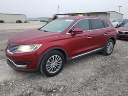 Salvage cars for sale at Temple, TX auction: 2017 Lincoln MKX Select