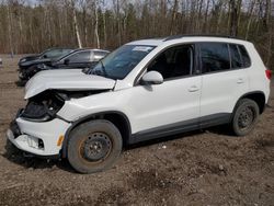 Salvage cars for sale at Bowmanville, ON auction: 2017 Volkswagen Tiguan Wolfsburg