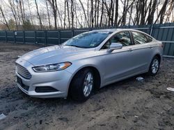 Salvage cars for sale at Candia, NH auction: 2015 Ford Fusion SE