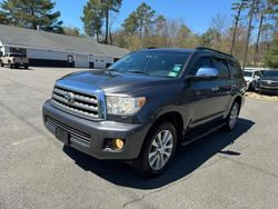 Salvage cars for sale from Copart North Billerica, MA: 2014 Toyota Sequoia Limited