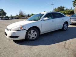 Salvage cars for sale from Copart San Martin, CA: 2008 Chevrolet Impala LS