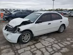 Salvage cars for sale from Copart Indianapolis, IN: 2001 Honda Civic LX