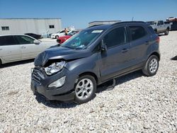 Salvage cars for sale from Copart New Braunfels, TX: 2020 Ford Ecosport SE